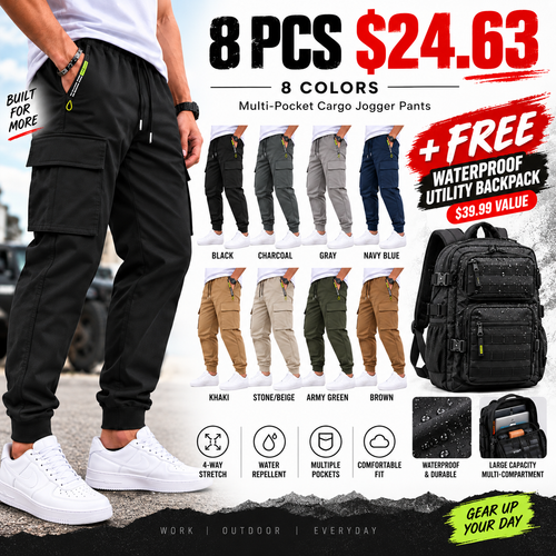 🔥 BESTSELLER |Men’s Multi-Pocket Cargo Jogger Pants
