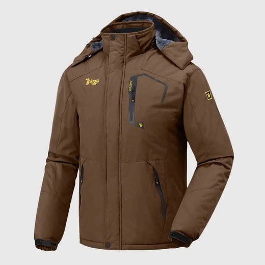 Coffee insulated ski snow jacket