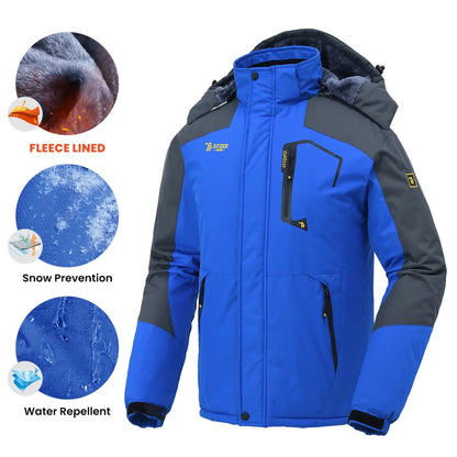 🔥 BESTSELLER | 4PCS $29.99 | Men's Waterproof Insulated Ski Snow Jacket Big & Tall Sizes