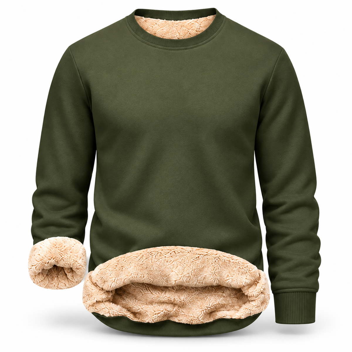 🔥 BESTSELLER | 8PCS $24.99 |Men's Fitted Crewneck Fleece Lined Sweatshirt